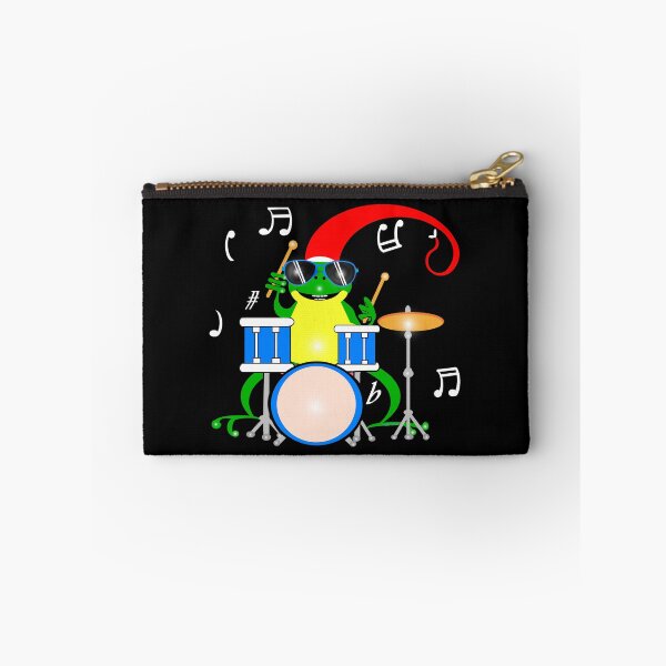 Item preview, Happy Christmas frog playing drums  designed and sold by Shirley cute art .