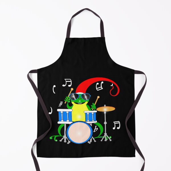 Item preview, Happy Christmas frog playing drums designed and sold by Shirley cute art .