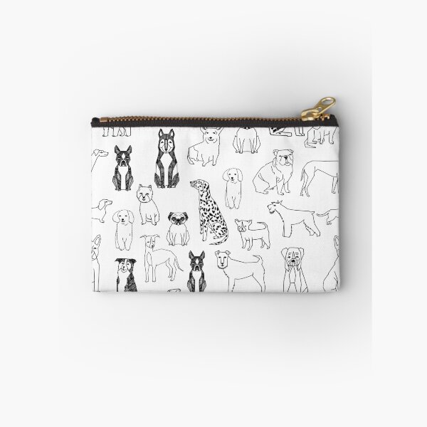 Item preview, Cute Dog Breed Pattern - Funny Puppy Illustration on White designed and sold by Andrea Lauren.