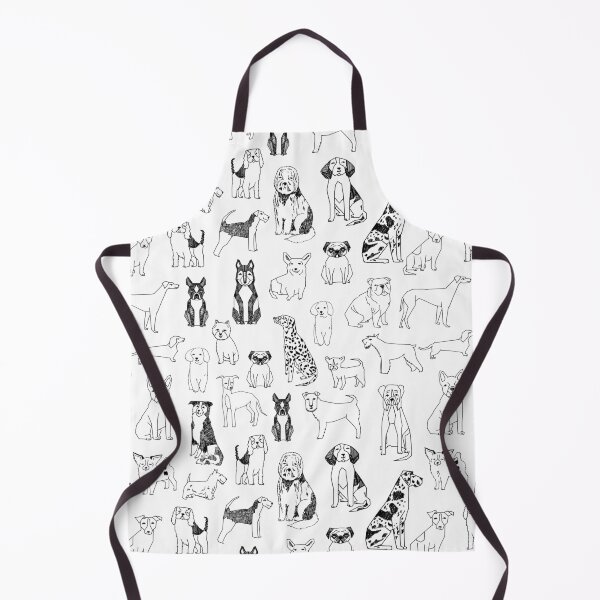 Item preview, Cute Dog Breed Pattern - Funny Puppy Illustration on White designed and sold by Andrea Lauren.