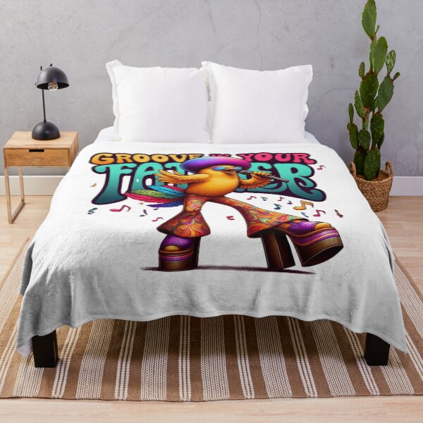 Item preview, Disco Bird Vibes – Retro Funky Bird Art for Music Lovers designed and sold by JenniferCreaArte .