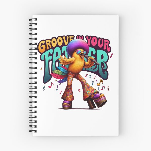 Item preview, Disco Bird Vibes – Retro Funky Bird Art for Music Lovers designed and sold by JenniferCreaArte .