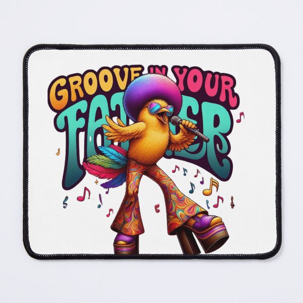Item preview, Disco Bird Vibes – Retro Funky Bird Art for Music Lovers designed and sold by JenniferCreaArte .