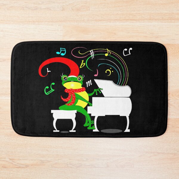 Item preview, Happy Christmas frog playing piano  designed and sold by Shirley cute art .