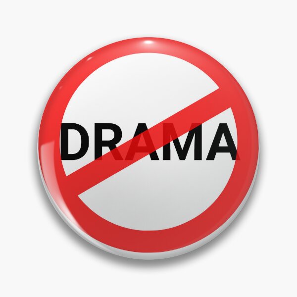 Item preview, No Drama designed and sold by BangoStickers.