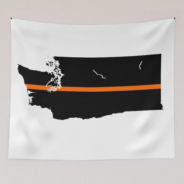 Item preview, Washington State Thin Orange Line designed and sold by PhilbonianDezin.