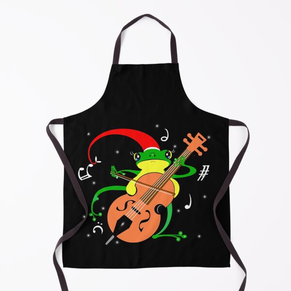 Item preview, Cute Christmas frog playing cello designed and sold by Shirley cute art .