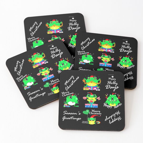 Item preview, Happy Christmas frogs  designed and sold by Shirley cute art .