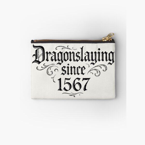 Item preview, Dragonslaying Since 1567 – Gothic Typographic Print #black designed and sold by SteadyRolling.