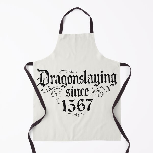Item preview, Dragonslaying Since 1567 – Gothic Typographic Print #black designed and sold by SteadyRolling.