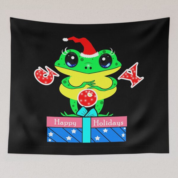 Item preview, Happy Christmas frog  designed and sold by Shirley cute art .