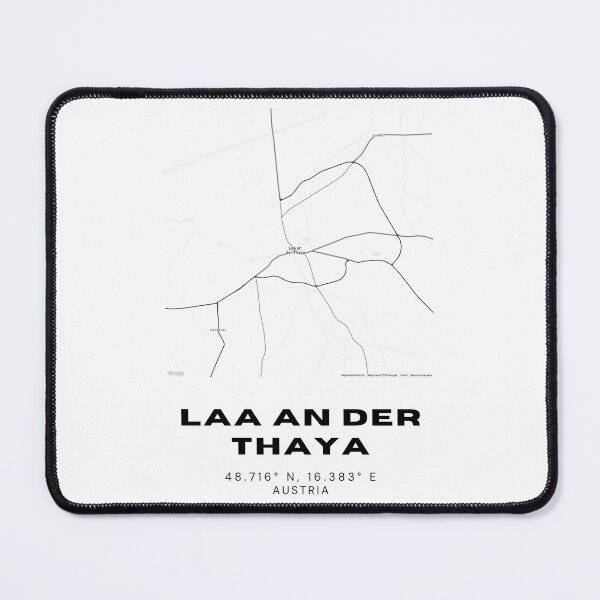 Item preview, Laa an der Thaya Map – Minimalist Lower Austria Border Town Art designed and sold by RM-Journey.