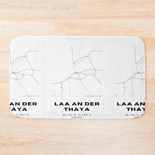 Item preview, Laa an der Thaya Map – Minimalist Lower Austria Border Town Art designed and sold by RM-Journey.