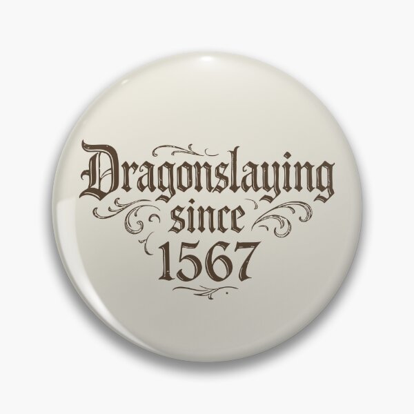 Item preview, Dragonslaying Since 1567 – Gothic Typographic Print #brown designed and sold by SteadyRolling.