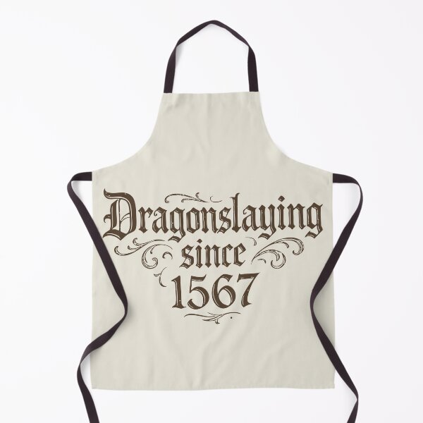 Item preview, Dragonslaying Since 1567 – Gothic Typographic Print #brown designed and sold by SteadyRolling.