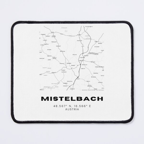 Item preview, Mistelbach Map – Lower Austria Minimalist Map Wall Art designed and sold by RM-Journey.
