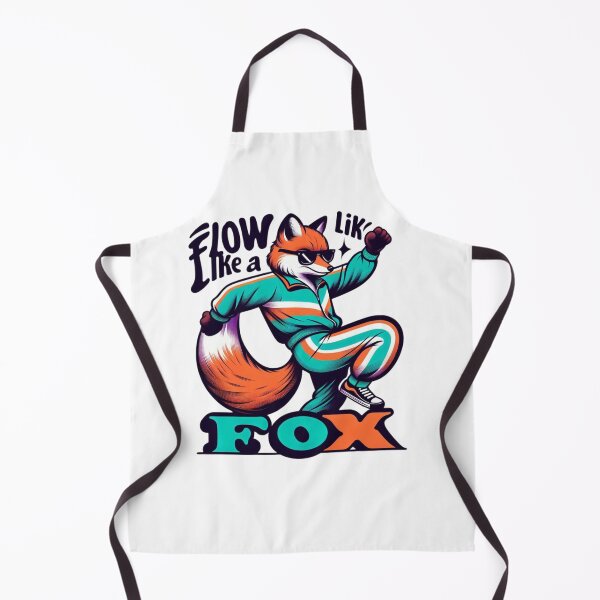 Item preview, Flow Like a Fox – Retro Style Dancing Fox Art designed and sold by JenniferCreaArte .
