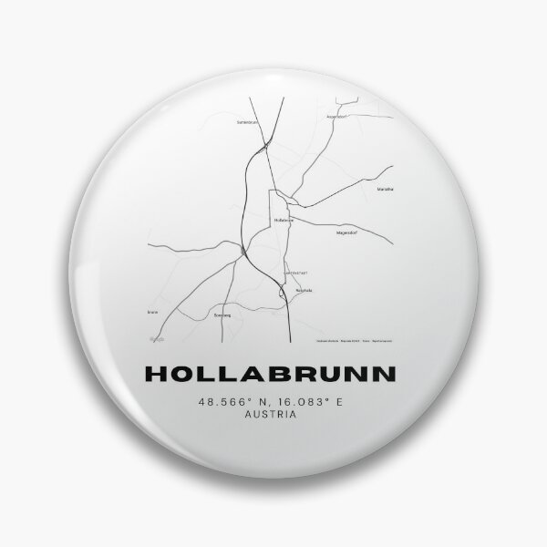 Item preview, Hollabrunn Map – Clean Minimalist Lower Austria Map Art designed and sold by RM-Journey.