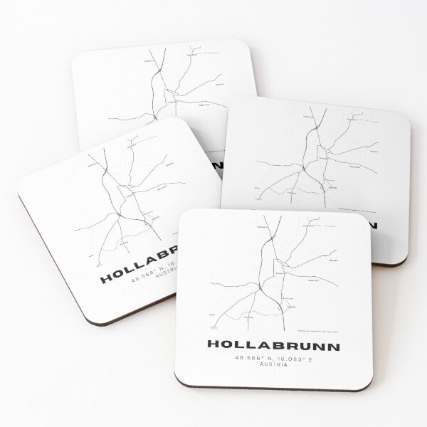 Item preview, Hollabrunn Map – Clean Minimalist Lower Austria Map Art designed and sold by RM-Journey.