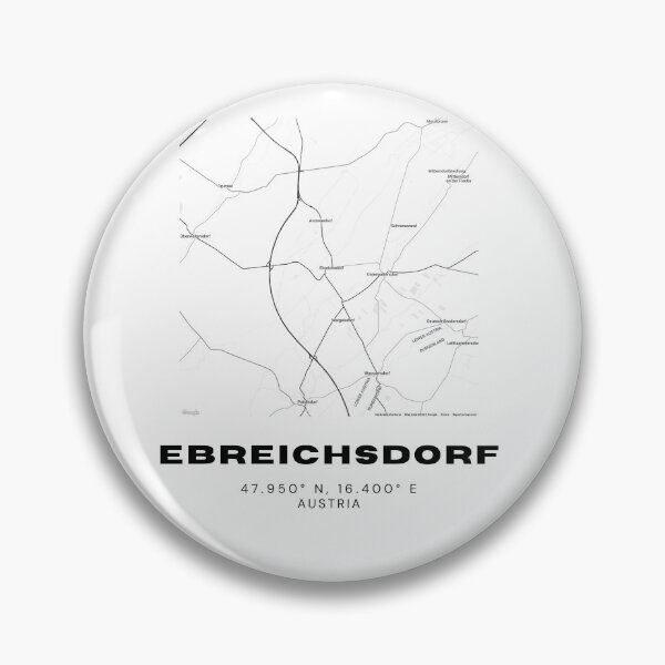Item preview, Ebreichsdorf Map – Minimalist Lower Austria Urban Art designed and sold by RM-Journey.