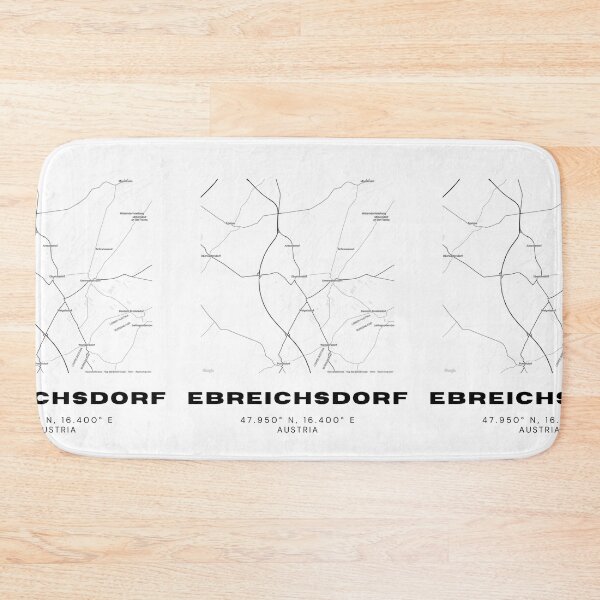 Item preview, Ebreichsdorf Map – Minimalist Lower Austria Urban Art designed and sold by RM-Journey.