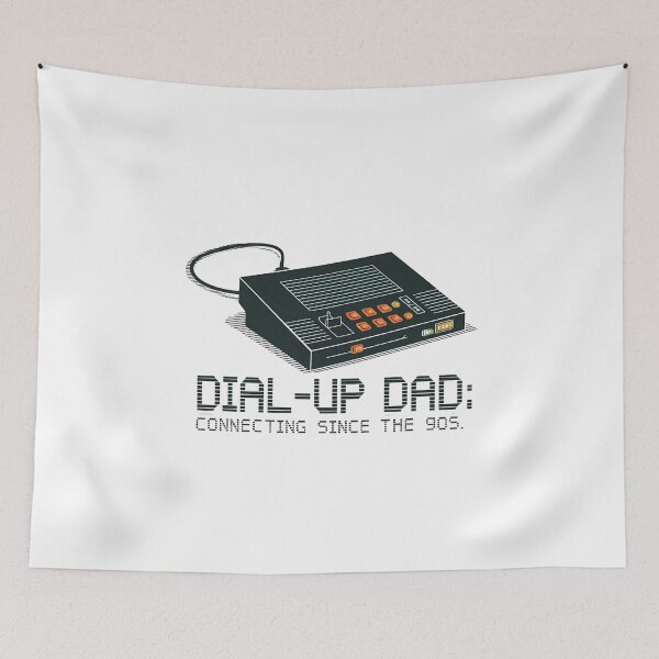 Item preview, Dial-up Dad: Connecting Since the '90s | Funny 90s Father's Day designed and sold by CuteDesignables.