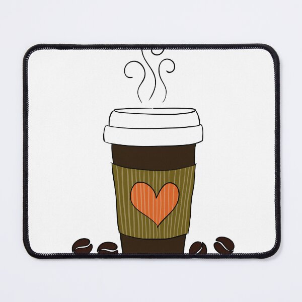 Item preview, Warm Heart Coffee Cup – Minimalist Design for Caffeine Lovers designed and sold by Mahmoud Salah.