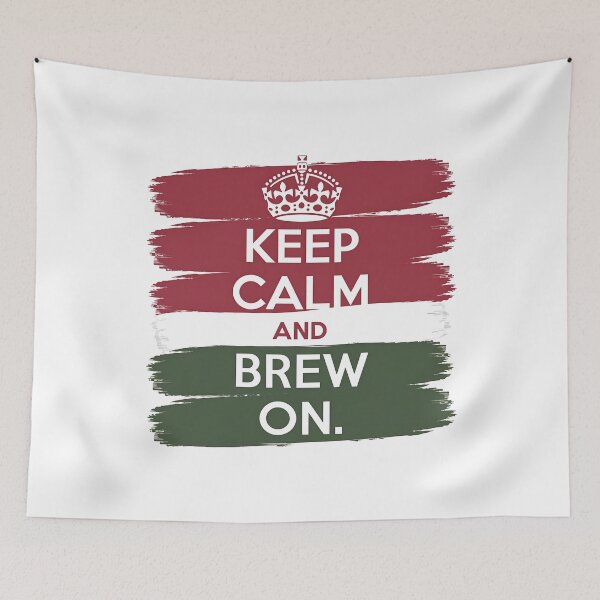 Item preview, Keep Calm and Brew On – Funny Homebrewing Dad designed and sold by CuteDesignables.