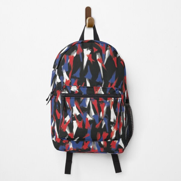 Item preview, Red blue white Abstract art, small broken bones (American flag inspired design) designed and sold by beautyjan.