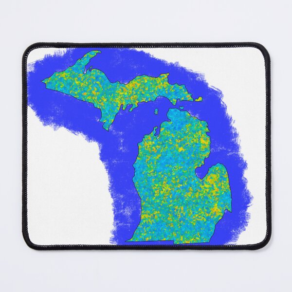 Item preview, Michigan in blue and yellow designed and sold by 2NUTS.