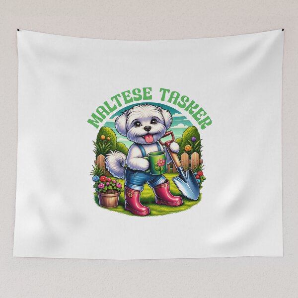 Item preview, Maltese tasker designed and sold by BigfeetLittlepaws.