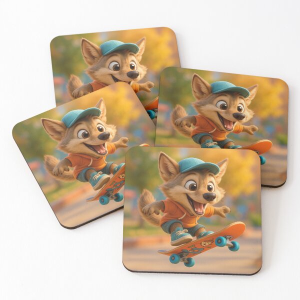 Item preview, Skater Coyote designed and sold by Sillytoe.