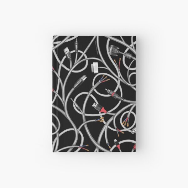 Victoria Contreras Flores WIRED BINDWEED (black) Cuaderno de tapa dura