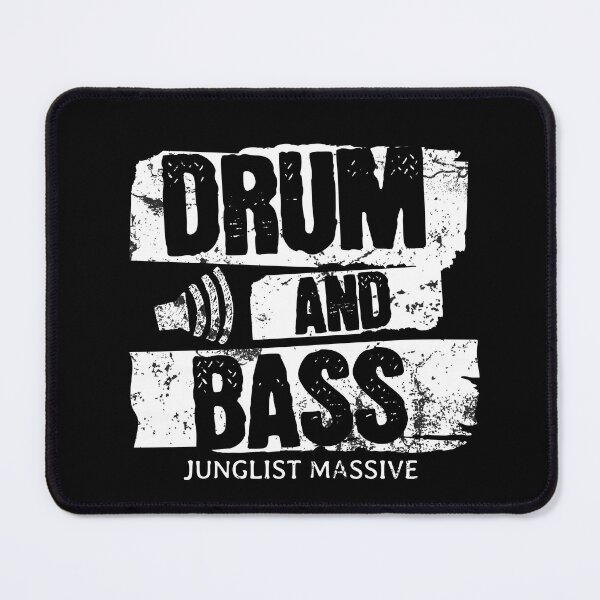 Item preview, DRUM AND BASS - Speaker Icon Print (White) designed and sold by Discothreadz.