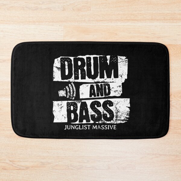 Item preview, DRUM AND BASS - Speaker Icon Print (White) designed and sold by Discothreadz.