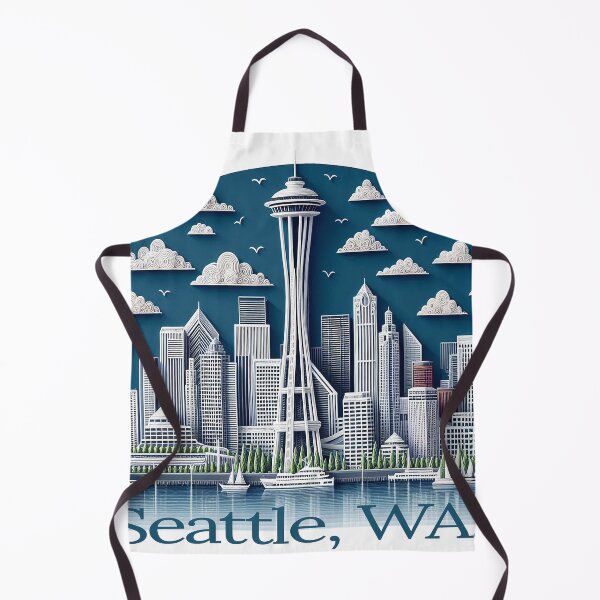 Item preview, A PAPER QUILL VERSION OF SEATTLE designed and sold by Foxlindesigns.