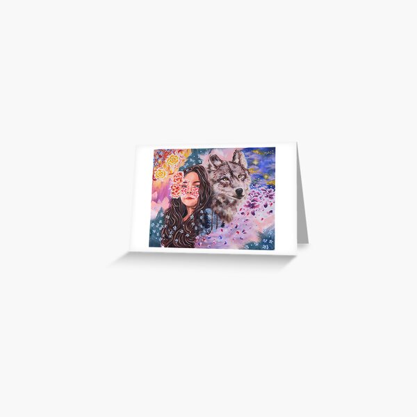 Item preview, Self Portrait with Spirit Animal designed and sold by artbymia-art.