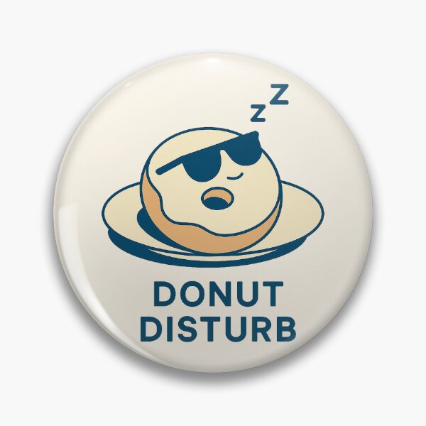 Artikelvorschau, Donut Disturb Lustiges minimalistisches Design entworfen und verkauft von Patternicity.