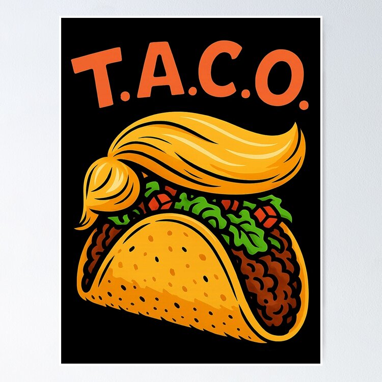 T.A.C.O. – Trump Always Chickens Out | Political Satire Design Sticker