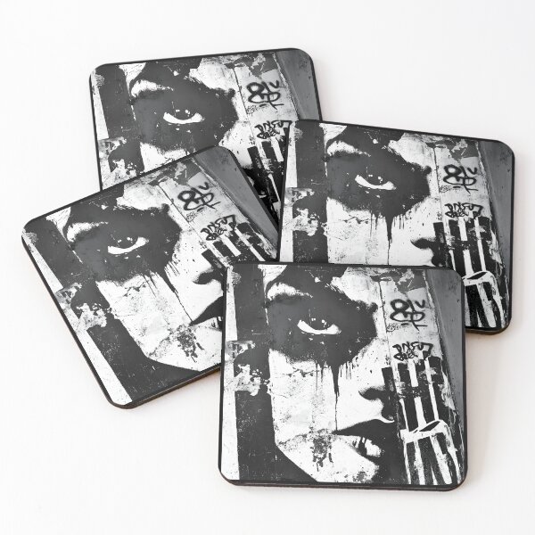 Item preview, Print0034 - GRIME DROPS - Tag it Your Way - Graffiti Tagger Blank - urban noir grunge backdrop, grayscale-style templates for Street Artists, Taggers, Bomberz • GRAFFITI BLANKS • Tag-Ready | Art-Ready designed and sold by NoveltyVariety.
