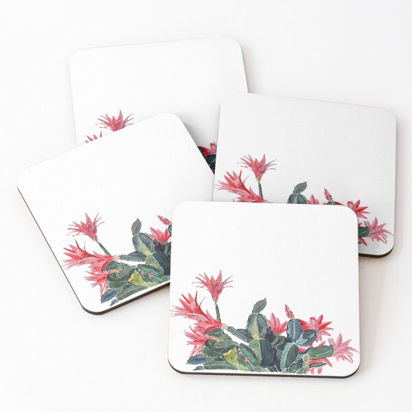 Item preview, Delicate Desert Blooms - Easter Cactus designed and sold by PinkRhinoArt.