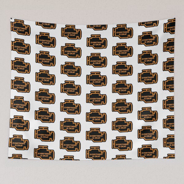 Item preview, Everything Is Okay Check Engine Light designed and sold by the-craft-shop.