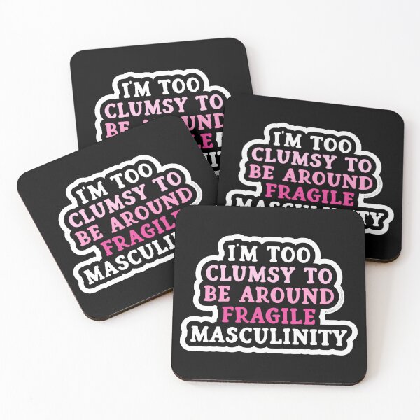 Item preview, Funny Feminist Quote – Clumsy Around Fragile Masculinity Sticker designed and sold by Creative Spark.