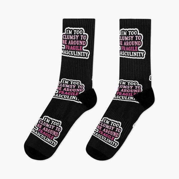 Item preview, Funny Feminist Quote – Clumsy Around Fragile Masculinity Sticker designed and sold by Creative Spark.