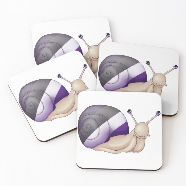 Item preview, Asexual Pride Snail designed and sold by PrideSnails.