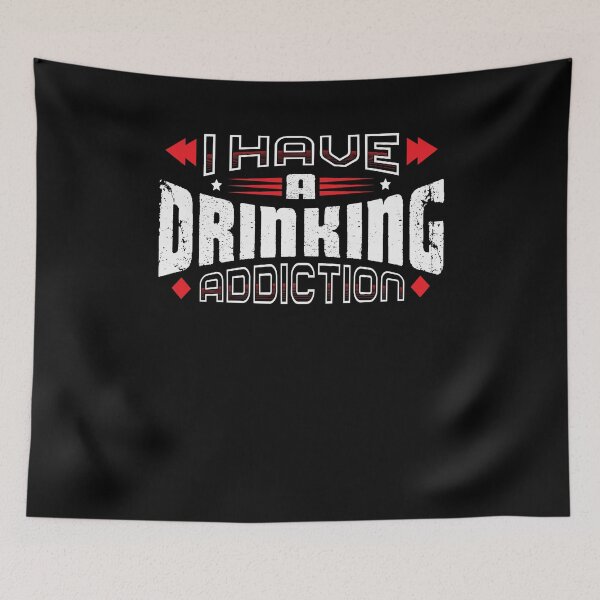 Item preview, I Have A DRINKING Addiction Vintage Distressed designed and sold by SassyYetClassy.