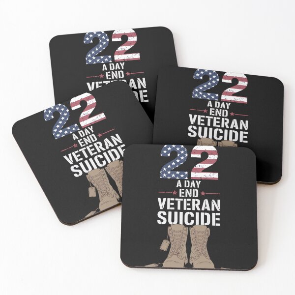 Item preview, End Veteran Suicide Awareness 22 A Day Patriotic US Flag designed and sold by MAKOPOKOShop.