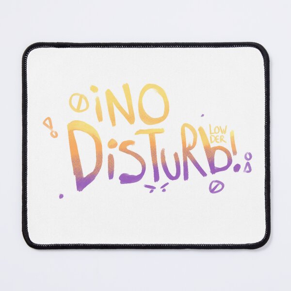 Item preview, No Disturb Typography Design – Aesthetic Mood Art for Quiet Days designed and sold by lowder.