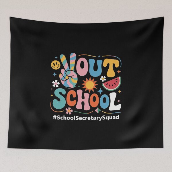 Item preview, School Secretary Squad - Vibrant Retro Vibes designed and sold by love3617.