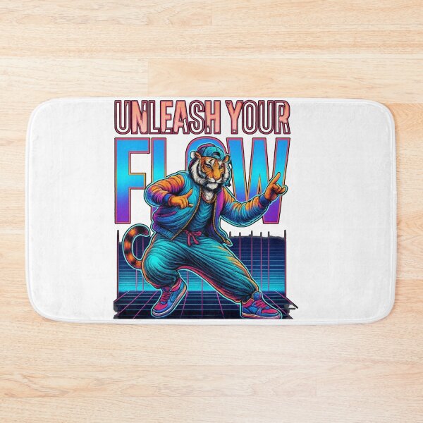 Item preview, Unleash Your Flow – Neon Tiger Dance Art designed and sold by JenniferCreaArte .